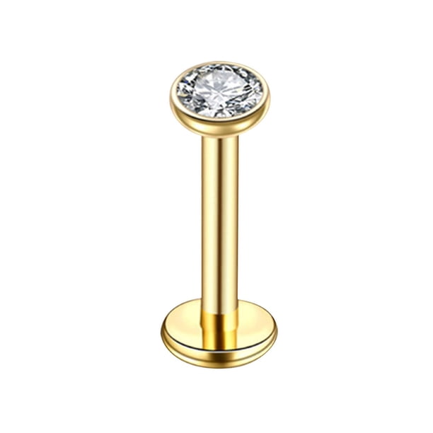 Pendientes de Ópalo para Piel Sensible, Tornillos de Flor, Pendientes de Ópalo de 20 G, Pendientes para Perforación de Cartílago, Oro de 3 Mm