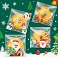 thumbnail image 2 of Gallickan Christmas Candy Bags, Adhesive Snack Packaging, Holiday Gift Bags for Sweets, Treat Bags for Nougat and Biscuits, Party Favor Containers for Snacks, Clear, 2 of 6