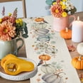 thumbnail image 4 of Watercolor Pumpkin Bird Table Runner, Autumn Thanksgiving Kitchen Dining Table Decoration for Home Party Decor 13x36 Inches, 4 of 9