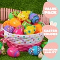 thumbnail image 3 of Huevos de Pascua de plástico JOYIN, 50 unidades, 8 cm, rellenables para la caza de Pascua, 3 of 8