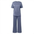 thumbnail image 6 of QHFBli Women's 2 Piece Lounge Set Fashion Travel Outfits Vacation Tracksuit Comfy Wide Leg Airport Loungewear, 6 of 6