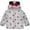 White, variant on Disney Girl's Minnie Mouse Print Hooded Puffer Jacket with Ears and Bow