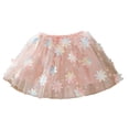 thumbnail image 2 of Girls Tulles Tutus Skirt Elastic Waist Floral Sequin Multi‑layer Mesh Short Skirts for Birthday Party Halloween Dress‑up Kids Outfit 9-10Y, 2 of 7