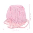 thumbnail image 2 of UPOUART 1Pc Bonnet for Kids Pink Cotton Bonnet Style for Daily Use, 2 of 7
