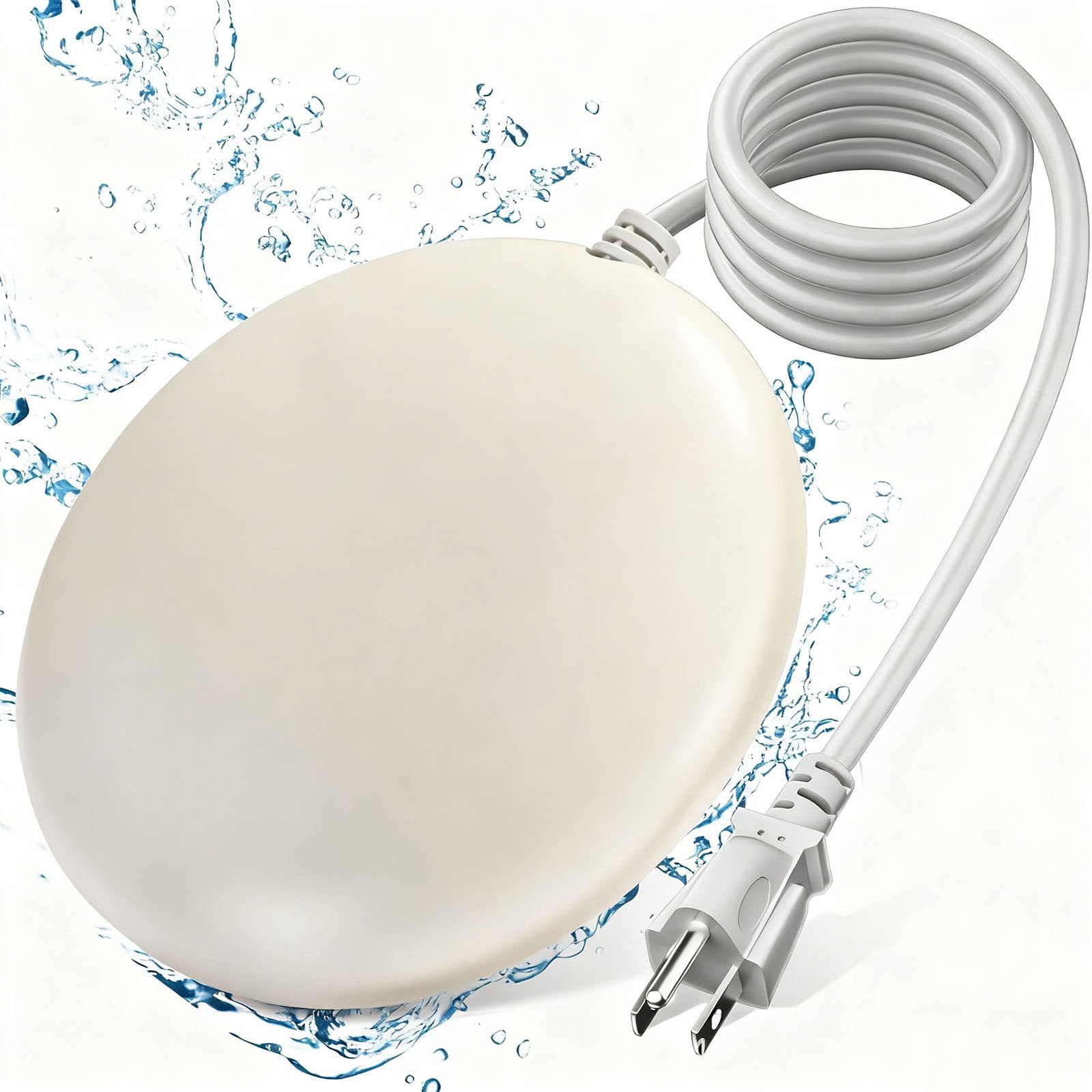 JGJJUGN Submersible Water Heater for Livestock Stock Tank Deicer, Automatic Thermostat Control Ice Melter, Non-Conductive Pond Heater, 70W Durable Winter Bath Heating Element