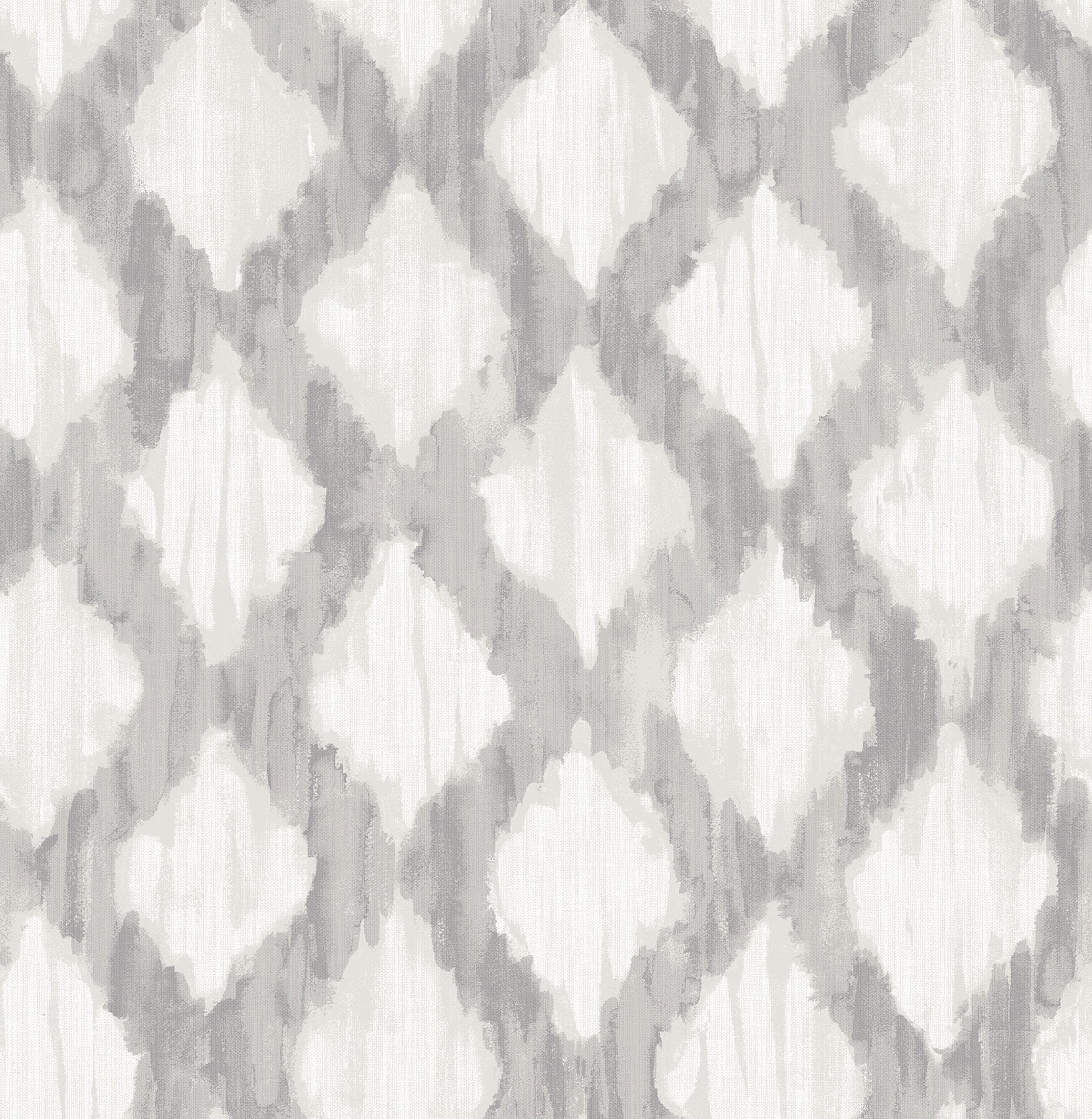 NuWallpaper Grey Floating Trellis Peel & Stick Wallpaper