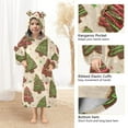 thumbnail image 4 of joogoo Wearable Blanket Hoodie for Christmas Tree Stars Oversized Sherpa Hooded 3-14 YR M, 4 of 7