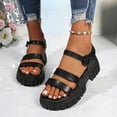 thumbnail image 2 of Ticikt Summer Casual Sandals Fashion Flat Beach Slide Comfortable Outdoor Walking Shoes, 2 of 9
