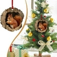 thumbnail image 5 of Christmas Pendant - Acrylic Animal Tree Hole Design, Forest Animal Decoration, Lightweight and Durable, Perfect Hanging Decor for Christmas Tree, Home and Farm Ornaments, 1pcs, 5 of 5