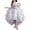 White, variant on WOYY Little Girls Irregular Wedding Puffy Dress Sleeveless Layered Party Princess Dress