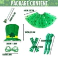 thumbnail image 7 of Alaiyaky 6 Pcs St Patrick's Day Costume Accessories Set Shamrock Hat Green Tutu Skirts Glasses Stocking Arm Warmers Bead Necklace for Irish Party Decor, 7 of 7