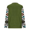 thumbnail image 4 of Sudadera sin capucha para hombre, informal, a la moda, con cuello alto, estampado, cremallera, jersey de manga larga, blusa de poliéster para hombre, 4 of 4