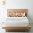 thumbnail image 6 of Yayeee Pillowcase Standard Size Set of 2 Satin Wrinkle Resistant Pillow Case, Orange Cityscape Painting, 6 of 8