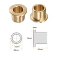 thumbnail image 2 of Flange Bearing Sleeve 16mm x 22mm x 20mm Bronze Self Lubricating Bushings Sleeve Bearing, 2 of 5