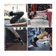 thumbnail image 4 of Par De Grilletes Sportisimo Correas Para Tobillo Gym Gluteo malubero  NEGRO, 4 of 4