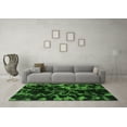 thumbnail image 3 of Ahgly Company Indoor Round Abstract Green Modern Area Rugs, 3' Round, 3 of 4