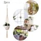 thumbnail image 3 of Cesta Colgante de Algodón YONGSHENG Soporte para Flores 2 Cuerdas Beige, 3 of 5