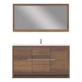 thumbnail image 3 of Alya Bath Sortino 60" Wood Single Bathroom Vanity with Acrylic Sink in Brown, 3 of 7
