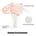 thumbnail image 4 of Soft Silicone Glowing Aquarium Simulation Coral with Sucker Aquatic Artificial Coral Orange, 4 of 7