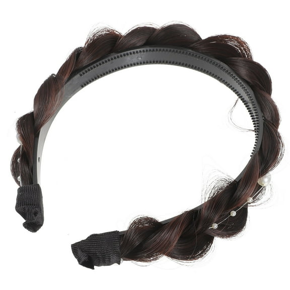 PAMINGONO 1Set Nonslip Headbands for Women Shape for Weddings Brown Plastic