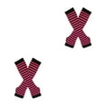 thumbnail image 2 of ZheElen Stand Out With Thick Thighs Long Socks And Gloves Set Made With Polyester And Highly Elastic rose red and black 2Set, 2 of 6