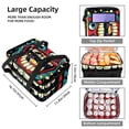 thumbnail image 3 of Tiny Teeth Large Capacity Double Layered Insulated Lunch Bag, 2 Compartment Refrigerated Meal Bag for Hand Carry, 7.1x11.4x16.1 Inches, 3 of 6