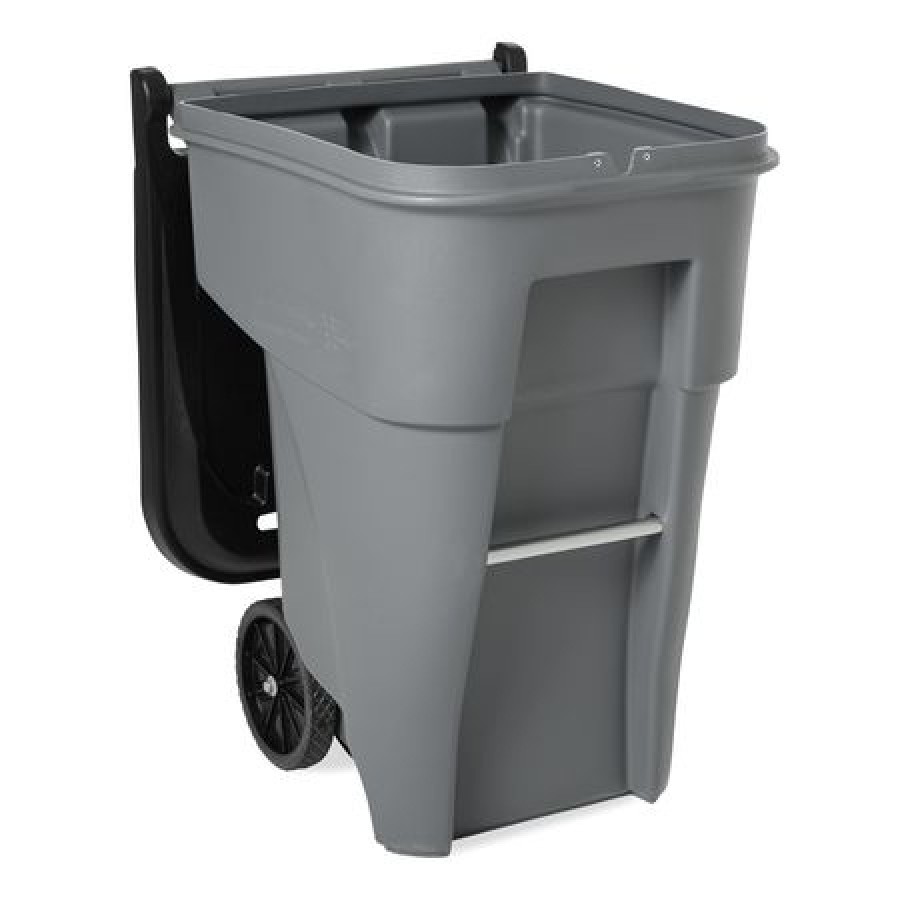 RUBBERMAID FG9W1088GRAY 65 gal. Plastic Rectangular Confidential Waste Container , Gray