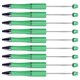thumbnail image 1 of 20Pcs DIY Beaded Pens Rotating Plastic Beaded Ballpoint Pen Shaft for DIY Pen Decoration Supplies Office School(Green), 1 of 5