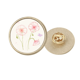 thumbnail image 1 of Broche de Flores de Amapola Blanca Unbranded con Oro Metálico Circular, 1 of 3