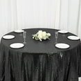 thumbnail image 4 of BalsaCircle 120" Sequin Round Tablecloth Black, 4 of 8