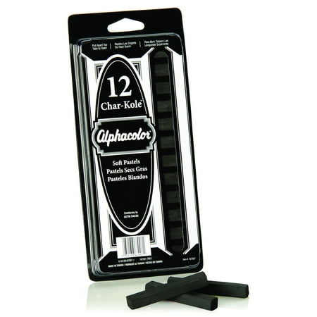 UPC: 0034138670071 | Alphacolor Soft Square Pastels Char-Kole 1 Color 12Pack – Chalk Accessories