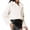 White, variant on Women's Plus Size White Faux Fur Coat - Winter Warm Long Sleeve V-Neck Jacket for Cold Weather