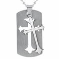 thumbnail image 2 of Stainess Steel Necklace With Center Cross Design, 2 of 2