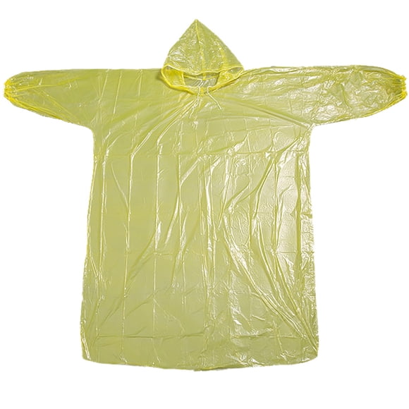 Transparent Disposable Raincoat for Men Thickened Full Body Portable Lightweight Hiking Travel Emergency Weather Gear
