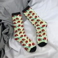 thumbnail image 5 of Vsdgher Red Ladybugs And Leaf Crew Socks for Men & Women, Breathable Casual Athletic Ankle Socks, 5 of 6