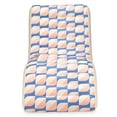 thumbnail image 6 of Funsicle: Deco FunChaiser Lounge - Blue & Cream, Inflatable Pool & Water Float, 68x34x30", Contoured Design, Drink Holder, 220 lb Capacity, 6 of 7
