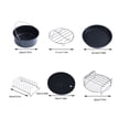 thumbnail image 1 of Support en Métal Moins Gras Accessoires pour Friteuse à Air Chaud Ensemble d'Accessoires pour Frites Pizza, 1 of 8