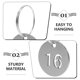 thumbnail image 3 of ADDHAT 20Ud Etiquetas Metálicas Redondas Numeradas De Acero Inoxidable Para Organización Y, 3 of 7