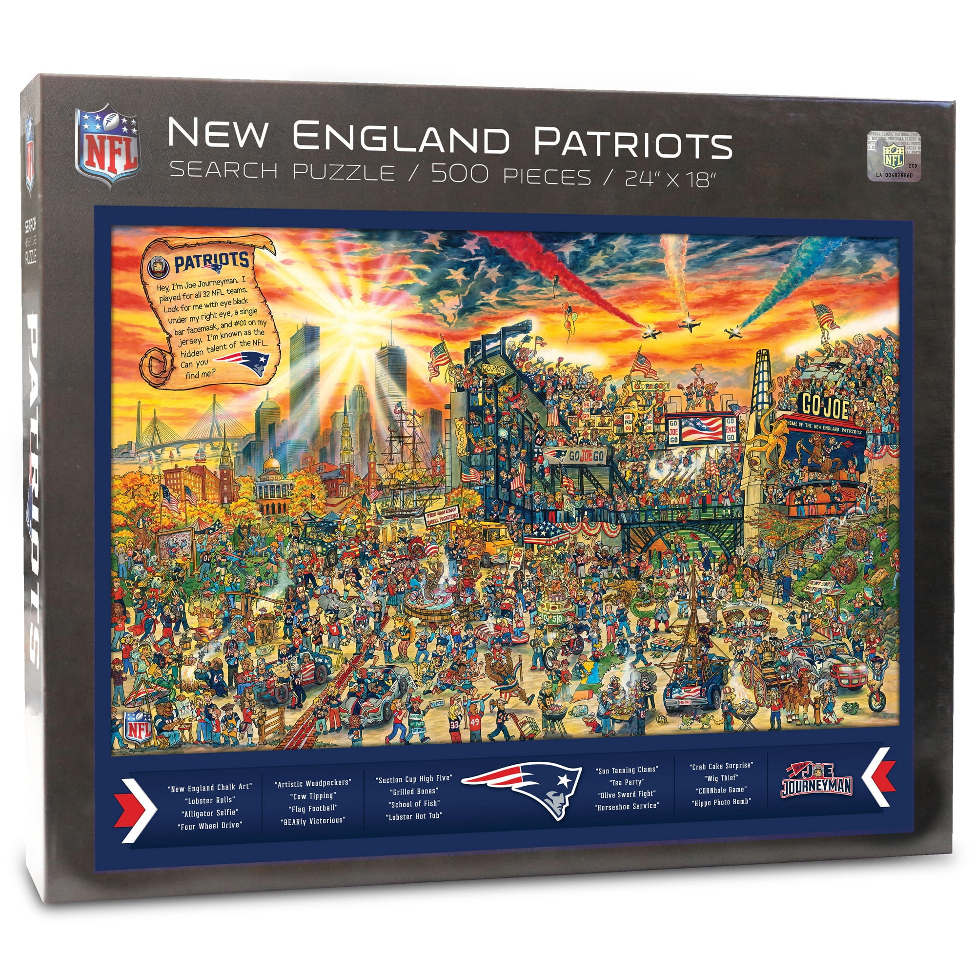 YouTheFan NFL New England Patriots Joe Journeyman Puzzle - 500 PC
