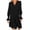 Black, variant on yillto Dresses for Womens Long Sleeve Casual Loose Spring Fashion Crew Neck Mini Dress Clothes