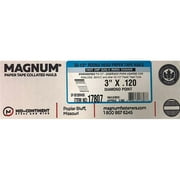 Magnum Fasteners 2850295 Clous - lani-res inclin-s - queue annel-e de 33 - 0,5 degr-s, 3,25 po x 0,12 po Dia. - Paquet de 2500