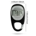 thumbnail image 3 of 3D Digital Display Walking Pedometer Keychain Accurate Fitness Steps Calories Track Counter Tracking Steps Counter Calories Counting for Running Black, 3 of 7