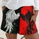 thumbnail image 2 of Pantalones cortos para mujer Pantalones de entrenamiento de playa con cintura elástica de verano Cómodos con bolsillo Pantalones casuales Pompotops ulkah936890, 2 of 4