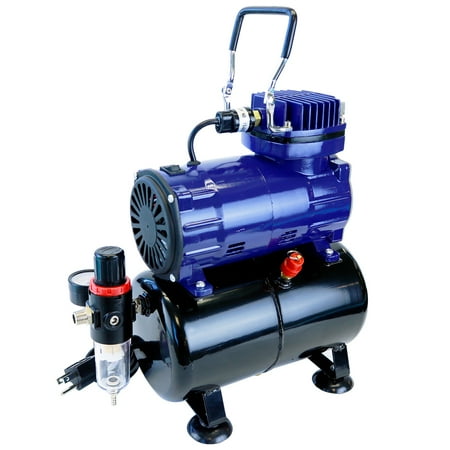 - Paasche 1/5 HP Piston Compressor with Tank & Regulator