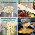 thumbnail image 5 of Juego de 5 utensilios de cocina de acero inoxidable con espátula y espumadera para pasta, wok, espátula, cucharón y mango de madera aptos para lavavajillas, 5 of 5