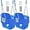 Blue 2 Pack, variant on Toddler Swing Seat with Coated Chains, Heavy Duty Kids High Back Bucket Swings with Tree Straps and Hooks for Outdoor, Playground, Backyard, Swing Set Accessories by Domaker