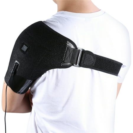Heated Shoulder Wrap,Adjustable Temperature Electric Heating Pad, Hot Physical Therapy Shoulder Brace, Shoulder Soreness Swelling Decrease Stiff Injury Pain Relief Recovery Support