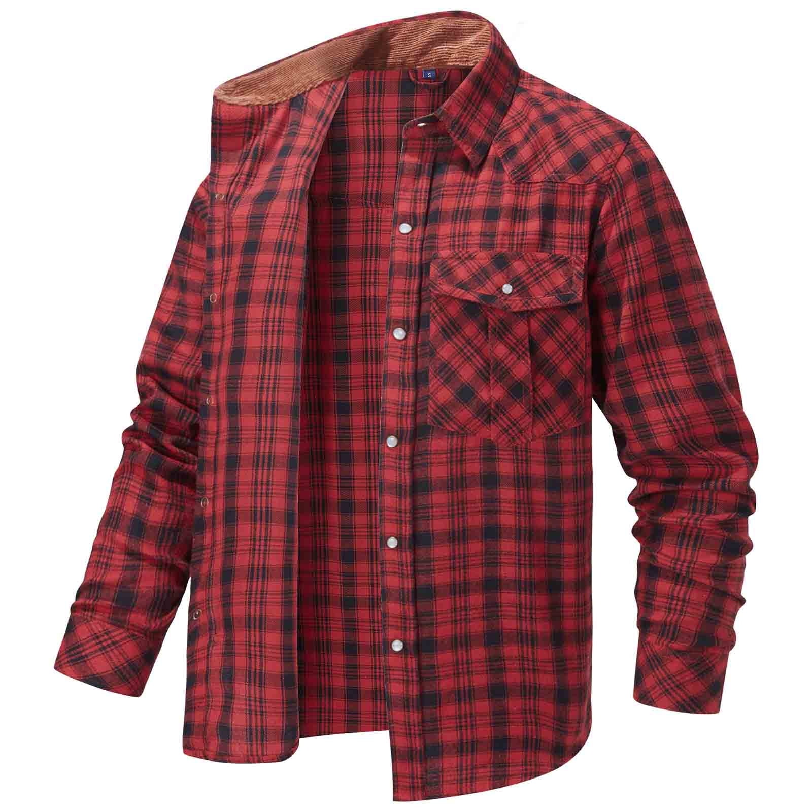 Surchemise camel pour homme en flanelle de coton