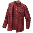 thumbnail image 6 of Xuniizn Flannel Shirt for Men, Big & Tall Lapel Long Sleeve Vintage Buttons Down Plaid Shirt, Western Cowboy Pearl Snap Shirts, 6 of 8