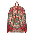 thumbnail image 3 of Lightweight Comfortable Boho Mandala Floral Backpack for Women & Men, Large Bookbag with Laptop Sleeve for School College, Work Travel Gift, 3 of 5